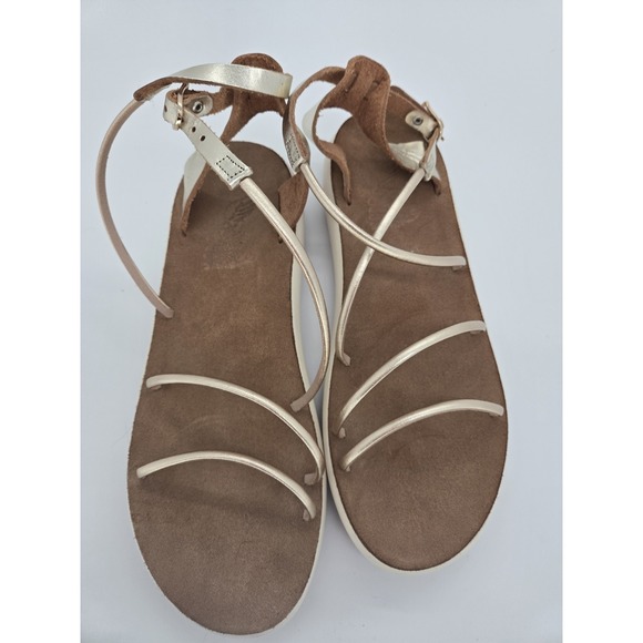 Ancient Greek Women\'s Anastasia Comfort Sandals Platinum Size US 11 - EU 41